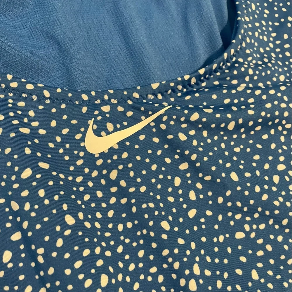 Nike‎ Swim Blue Water Dots Open Back One Piece large
